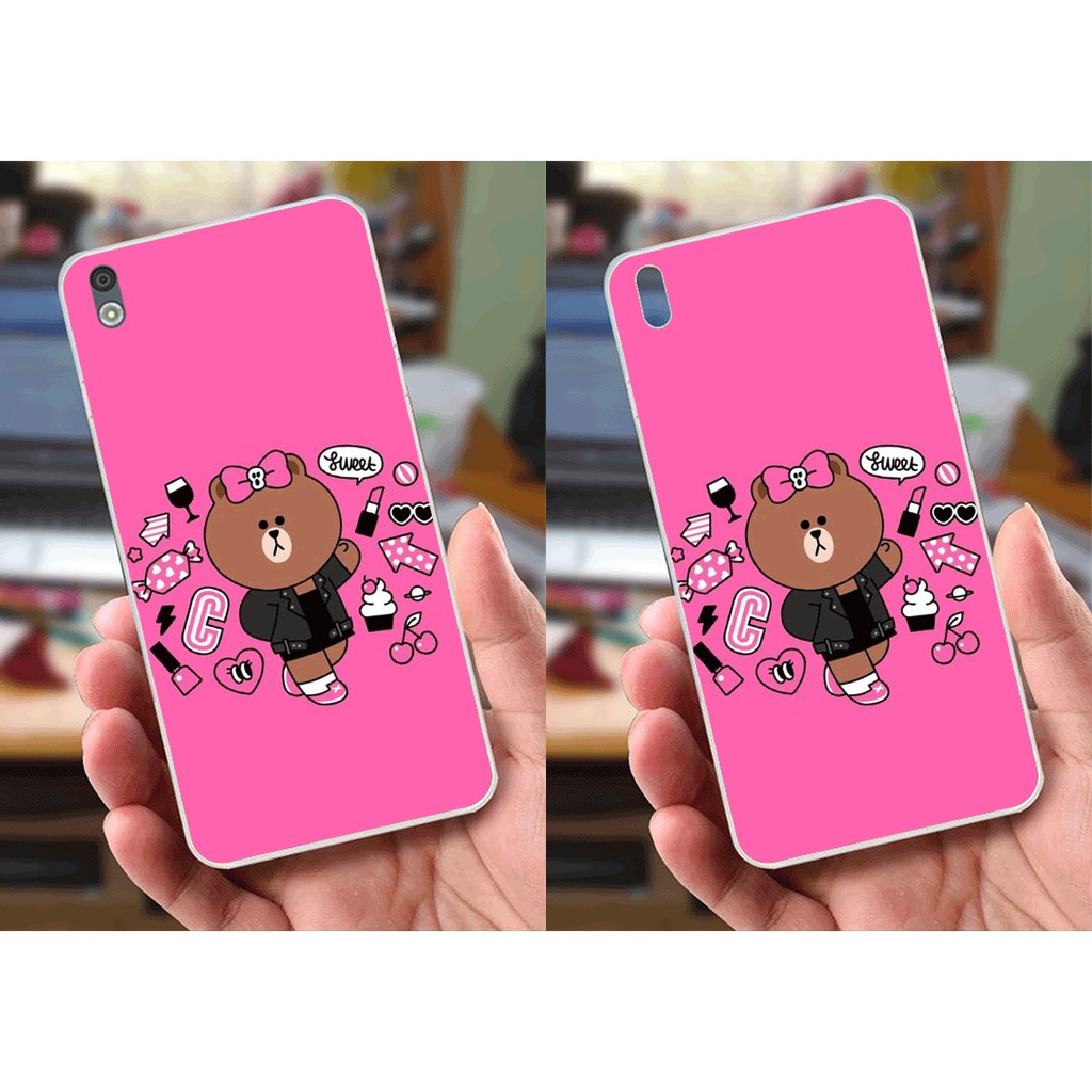 Ốp lưng HTC 816 (dẻo viền trắng trong) - Hình Cartoon