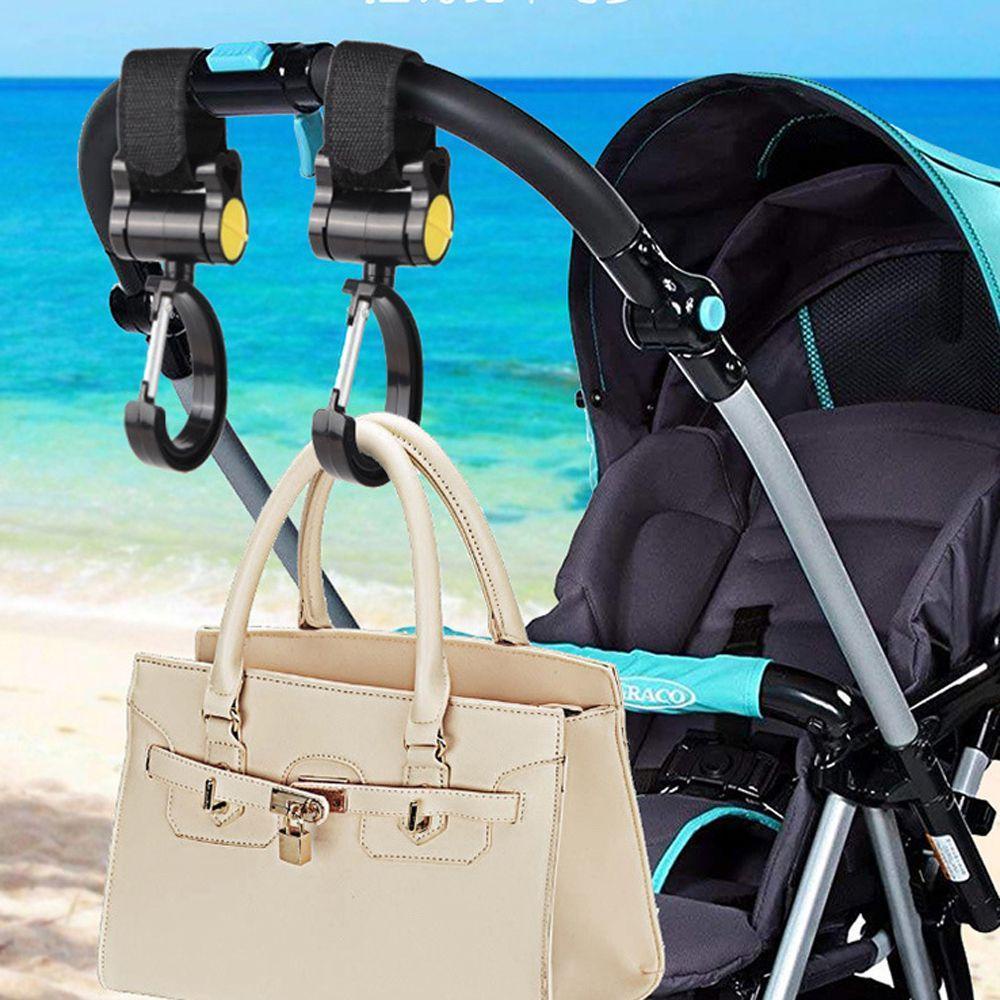 Móc Treo Đồ Xoay 360 Độ Gắn Xe Đẩy Em Bé Tiện Dụng