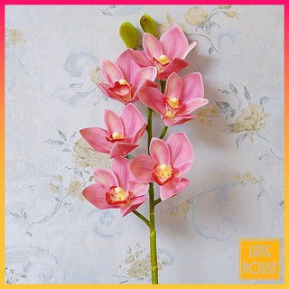 Hoa Giả Lụa - Hoa Địa Lan Phủ Sáp Cao Cấp