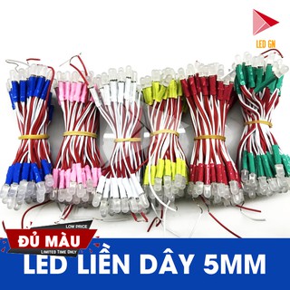 LED Liền Dây 5mm - Đủ Màu - 5V DC