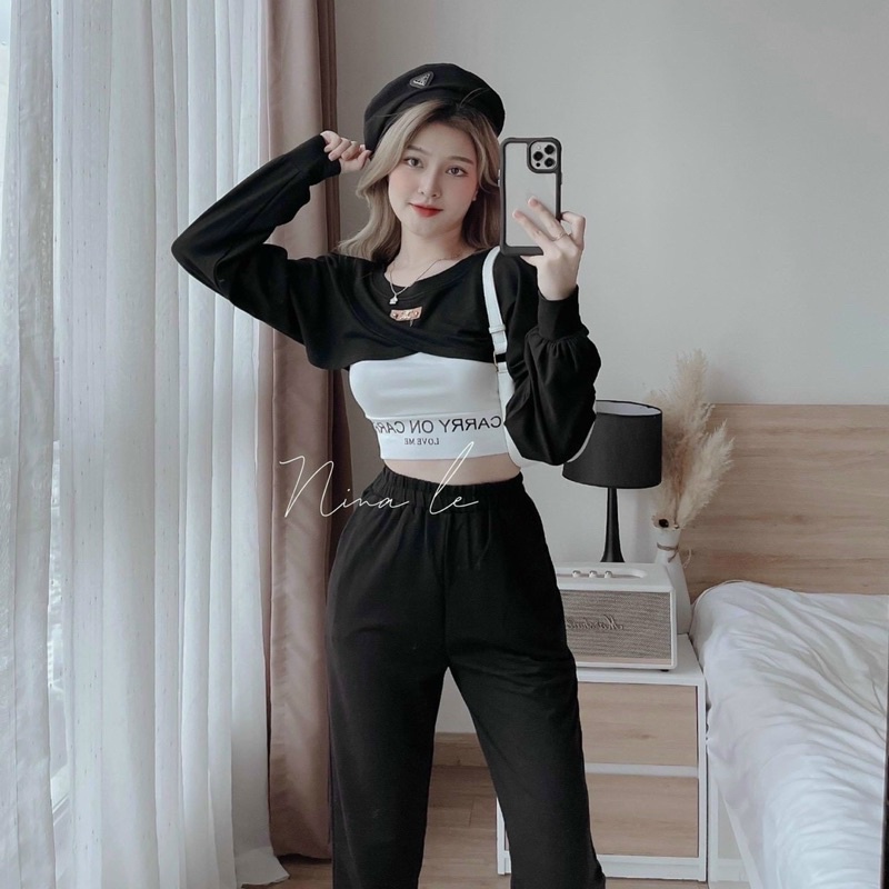 set thể thao 3 món kèm tag
