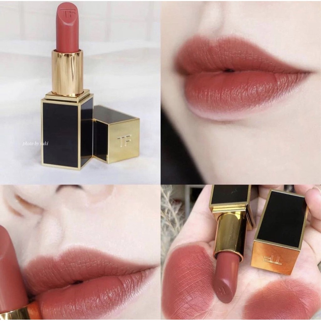 Son Tomford Lip Color Matte, Tomford Lipstick Ruby Rush 07 Vỏ Đen Hàng Chính Hãng Có Bill Full Size