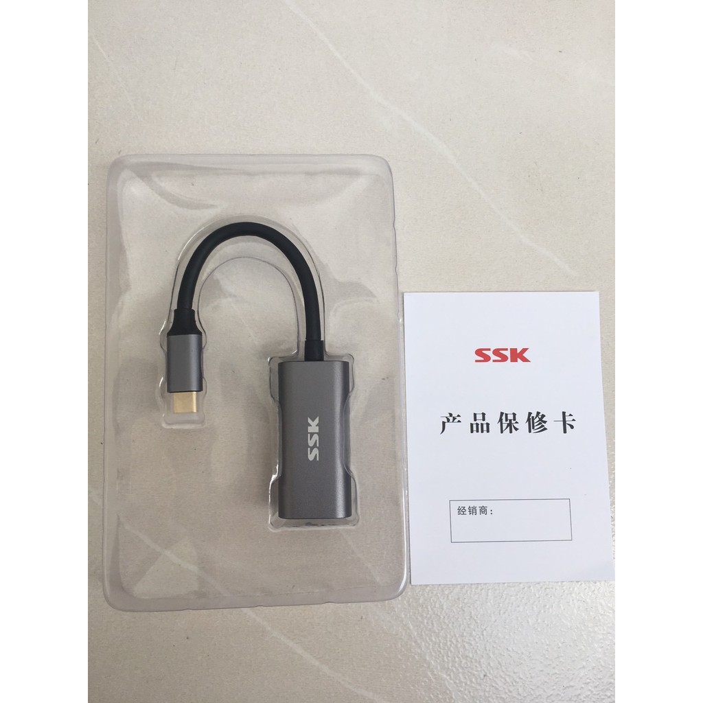 Đầu chuyển Type C sang HDMI SSK C060 4k*2k 30Hz - Hàng chính hãng