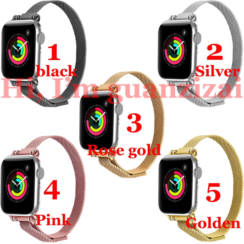 Dây Đeo Inox Milanese Cho Đồng Hồ Thông Minh Apple Watch 1 / 2 / 3 / 4 / 5 / 6 / Se 38mm / 42mm / 40mm / 44mm