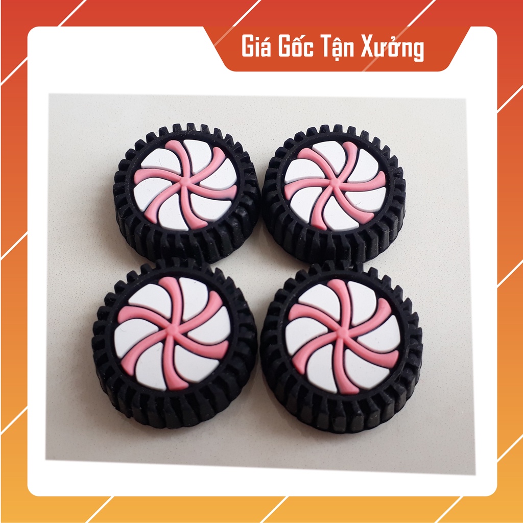 Núm chụp analog PS4, PS5, XBOX, bọc silicon bảo vệ analog hình bánh xe cao cấp