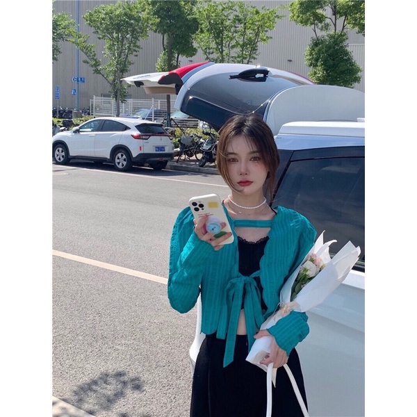 💕✨Áo khoác tay dài kiểu cách cho nàng nhẹ nhàng💕 ảnh thật ở cuối