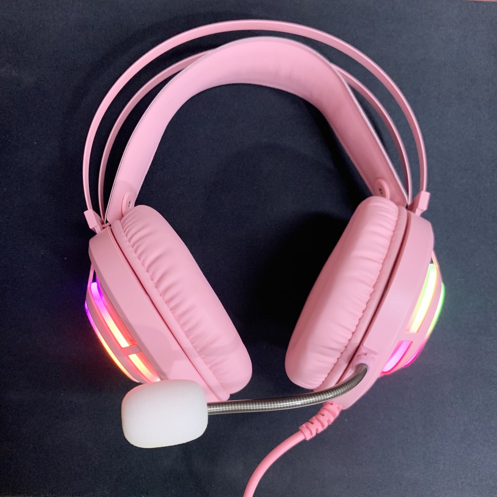 Tai nghe Gaming Dareu EH469 Queen 7.1 RGB Led - Hồng Pink Có Tai Mèo - Chính Hãng - Bảo Hành 12 Tháng | BigBuy360 - bigbuy360.vn
