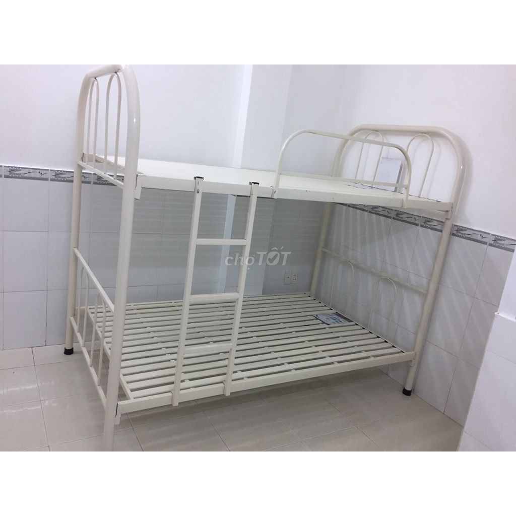 GIƯỜNG TẦNG SẮT TRÒN TRÊN NGANG 1M2, DƯỚI 1M2 GIÁ RẺ HCM, BÌNH DƯƠNG, ĐỒNG NAI