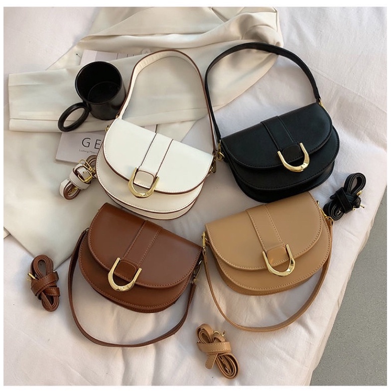Túi đeo chéo nữ thời trang da trơn vintage cặp ulzzang balo ví mini giá rẻ cho học sinh đi học chơi