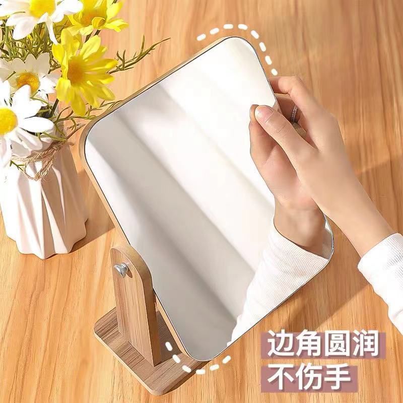 Gương trang điểm để bàn phong cách vintage xoay 360