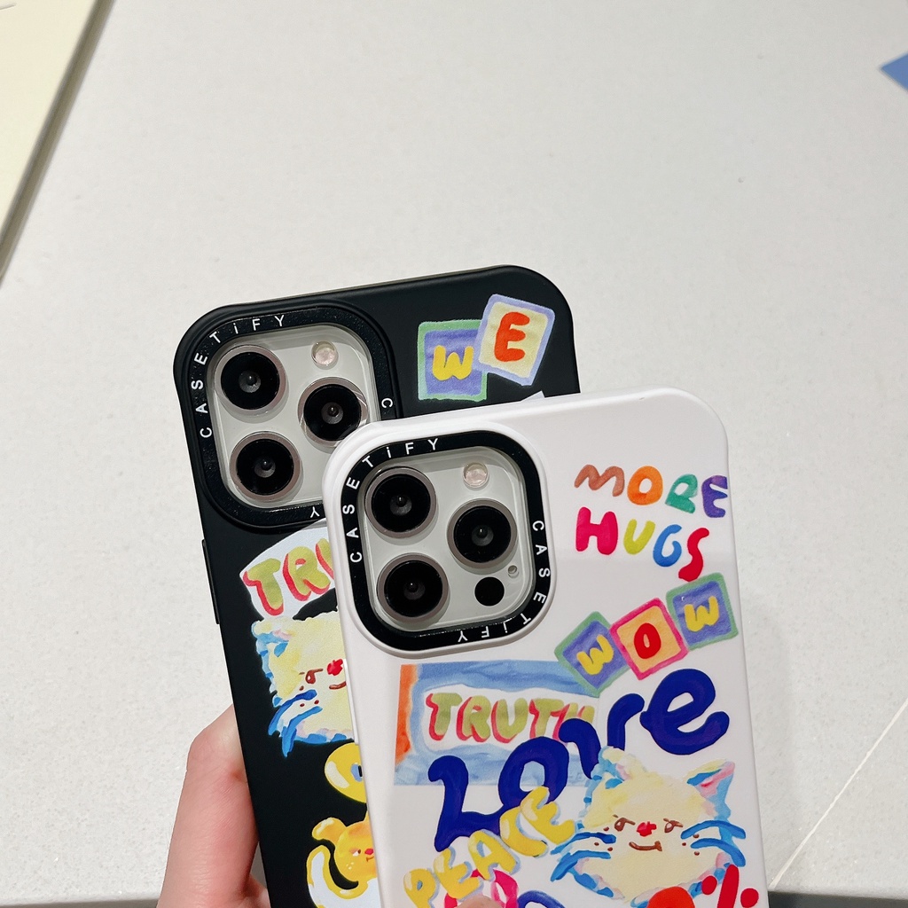Ốp Điện Thoại Chống Sốc Họa Tiết Trắng Đen Cho iPhone 14 / 13 / 12 / 11 / X / 8 / 7P