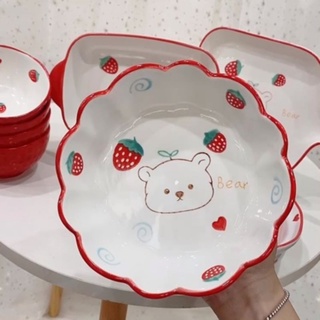 🍓Set bát đĩa dâu, gấu 🐻có tách lẻ