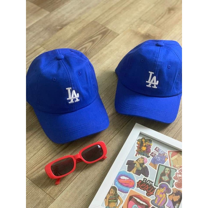 Mũ lưỡi trai, nón kết in chữ LA hot hit, phong cách unisex, chất liệu cotton kaki cao cấp, M82 - Hayna Hats