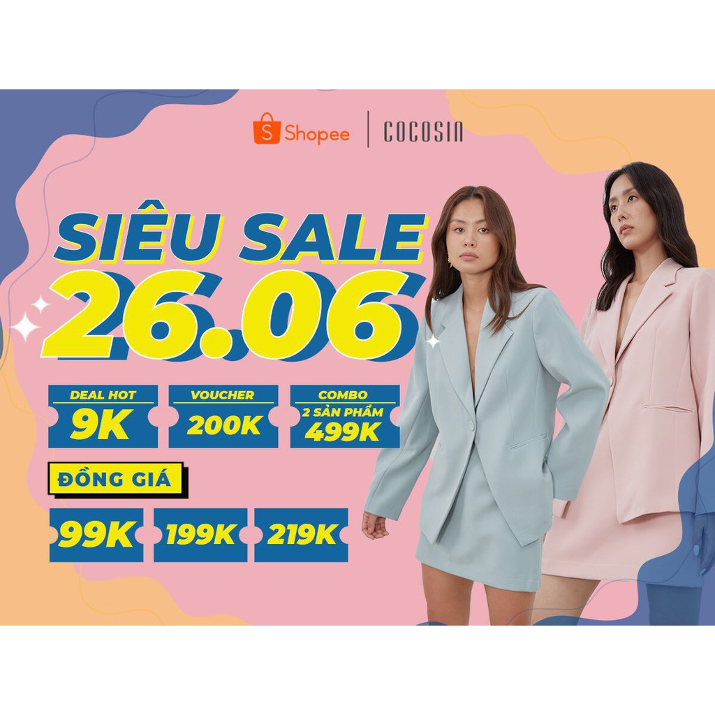 [Mã WABRCCS1 giảm 10% đơn 99K] COCO SIN - Blazer Oversize Nâu Đất | BigBuy360 - bigbuy360.vn