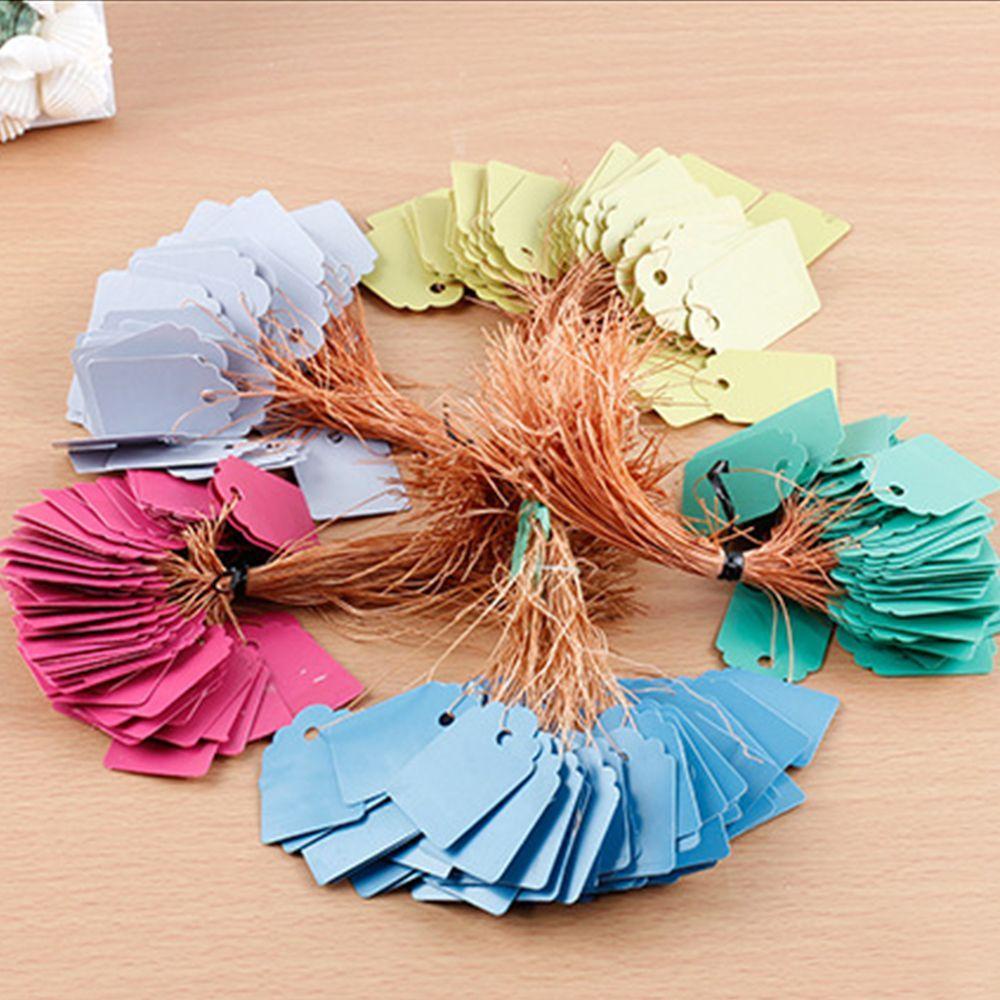 HARRIETT Set 100 Nhãn Đánh Dấu Cây Trồng 36 * 25MM 100 Cái