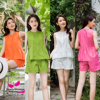 Bộ đồ mùa hè chất thô boil cao cấp, thoáng mát, nhiều màu tươi sáng KATIE SET Vanitywoman