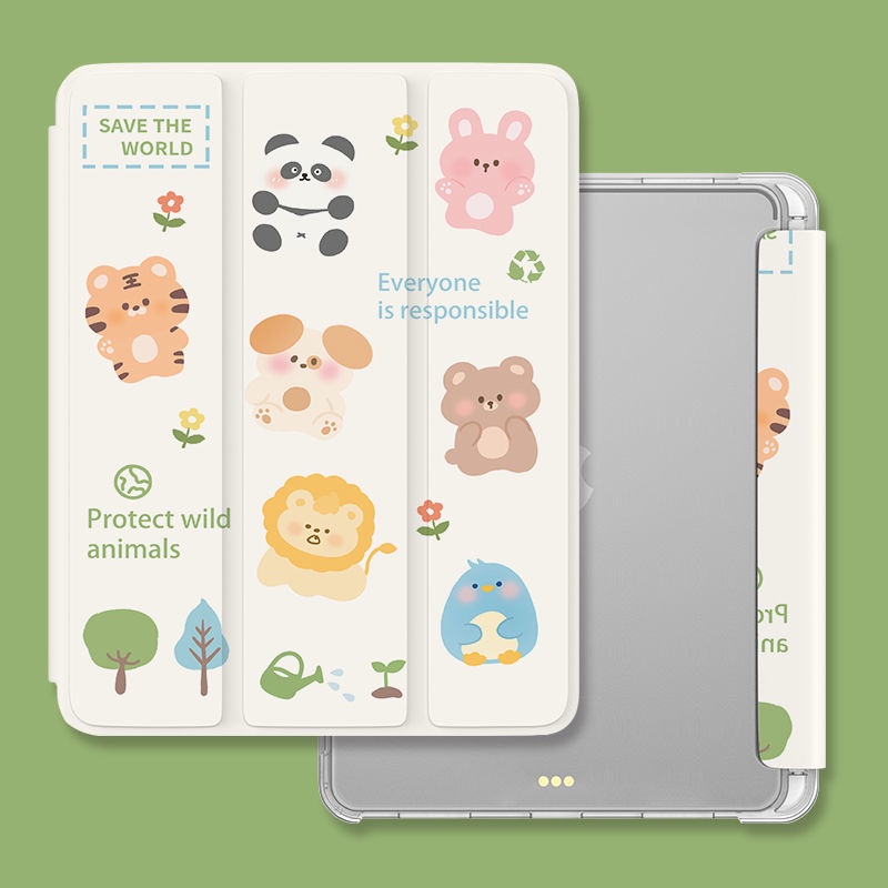 Ốp máy tính bảng có ngăn đựng bút tùy chọn thích hợp cho iPad 10.2" Gen7/8/9 Pro11" Pro12.9" 2020/21 Air4 Air5 10.9"