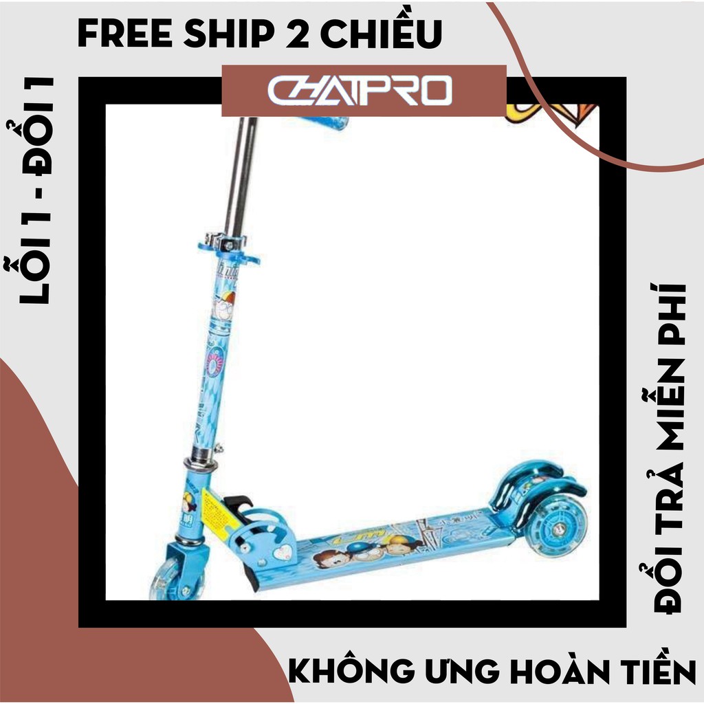 Xe trượt scooter siêu xịn khung to bẻ lái được dành cho bé từ 2-8 tuổi