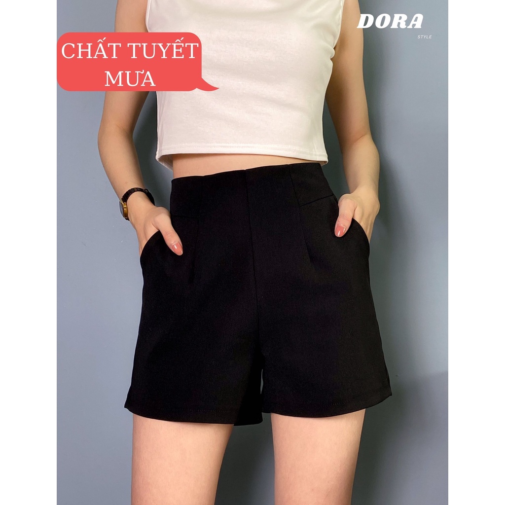 Quần sooc vải cạp cao kèm video ảnh thật Dora.Style M044