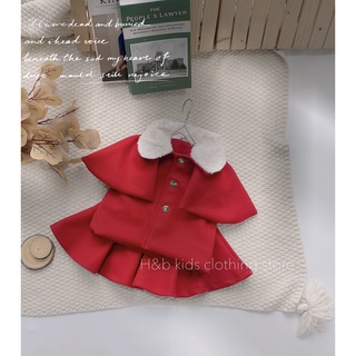 Set váy dạ ép bé gái