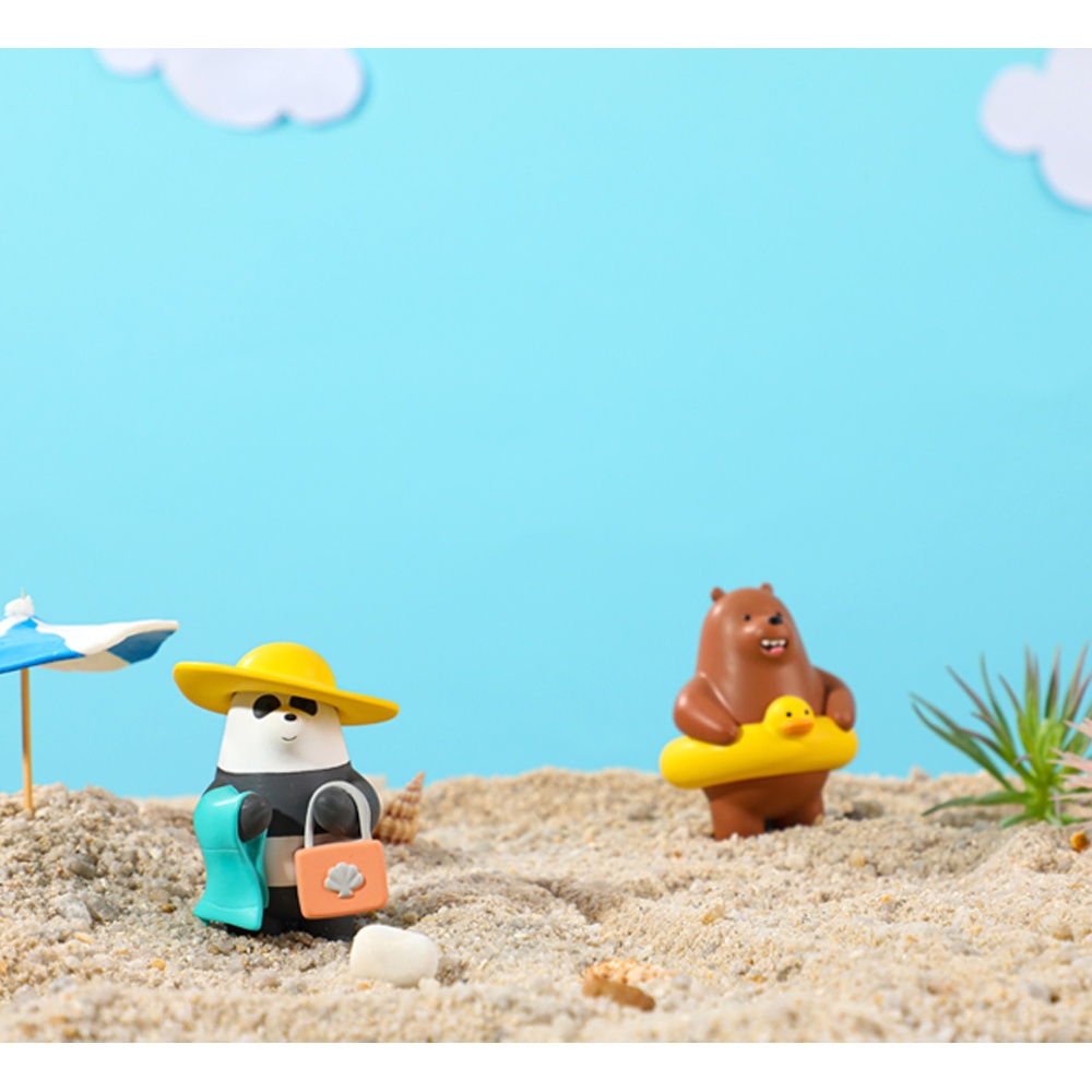✲♕﹉Mô hình We Bare Bears Go To Travel