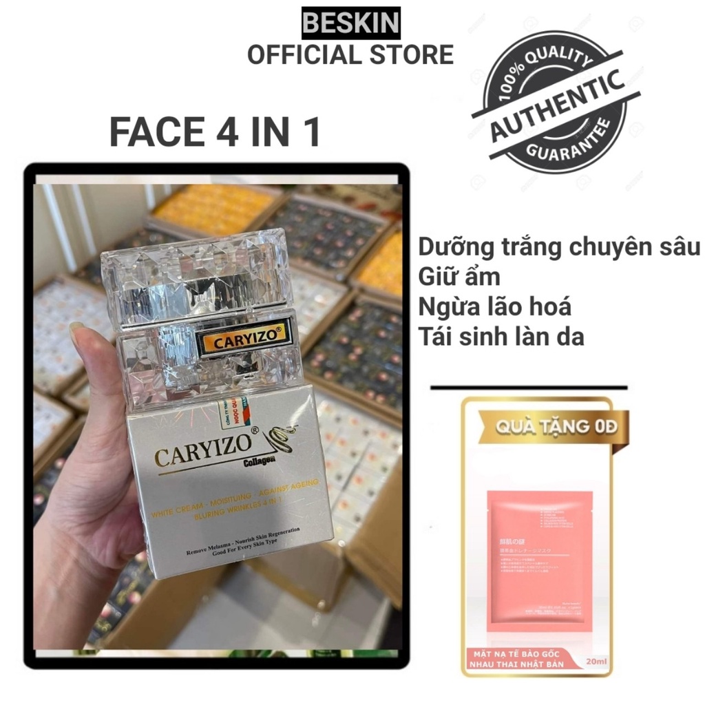 Kem face 4in1 dưỡng trắng chuyên sâu