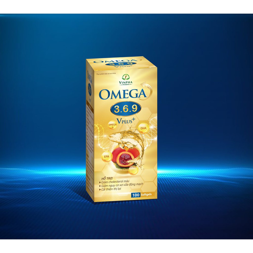 VIÊN UỐNG DẦU CÁ OMEGA 369 PLUS – CHỨA TINH CHẤT DẦU CÁ OMGA 3, DẦU GẤC GIÚP SÁNG MẮT ĐẸP DA, TỐT CHO TIM MẠCH – LỌ 100V