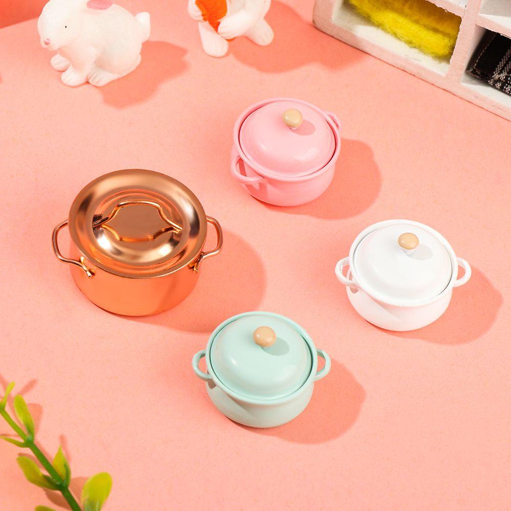 Nồi Nấu Súp Giả Mini Màu Kẹo Kèm Vỏ Bọc Nồi Tiện Dụng