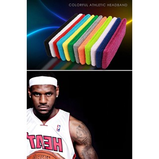 Băng Đô Trán Headbands Tập Thể Thao Yoga Aerobic Bóng Bàn Cầu Lông Tennis Tập Chạy