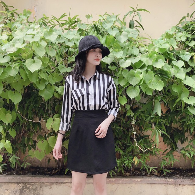 CHÂN VÁY CHỮ A ( Trắng/ Đen) | BigBuy360 - bigbuy360.vn