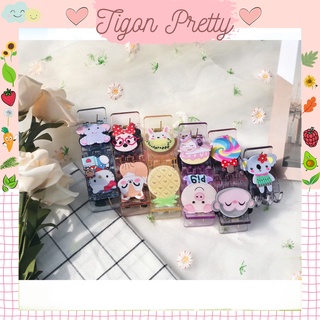 Kẹp Càng Cua ICon Trong Suốt Hình Thú , Trái Cây Cực Xinh