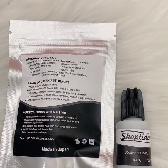 keo nối mi ít cay shoptida - dụng cụ nối mi