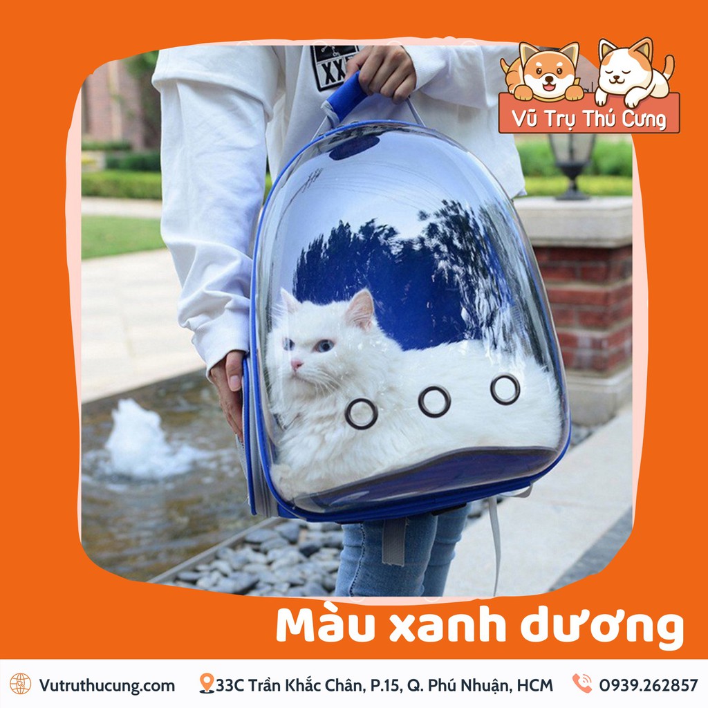 [Mã PET50K giảm Giảm 10% - Tối đa 50K đơn từ 250K] Balo phi hành gia cho chó mèo, Balo cho mèo trong suốt