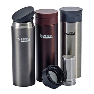 Bình giữ nhiệt inox Zebra Thái Lan có túi lọc trà 0.5L mã 112915