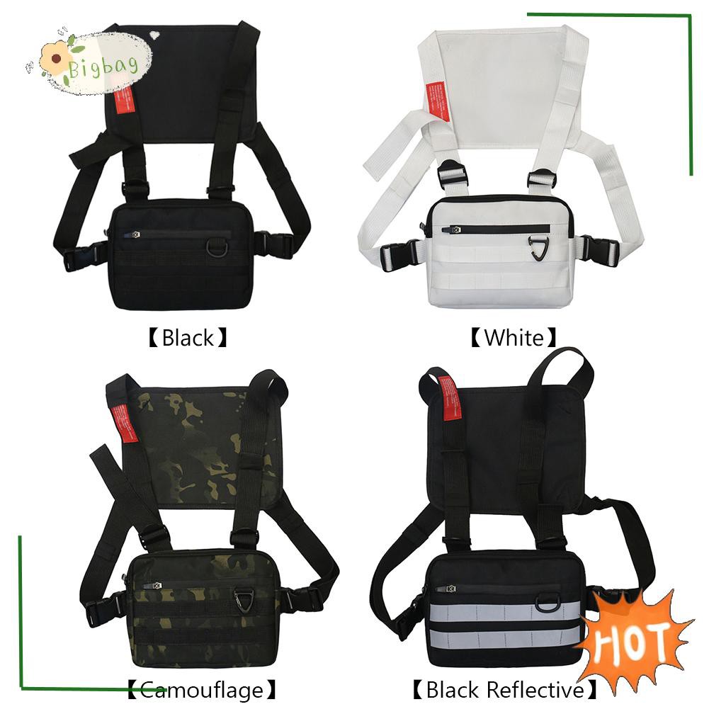 Túi đeo ngực vải oxford phong cách hip hop đường phố cá tính cho nam nữ