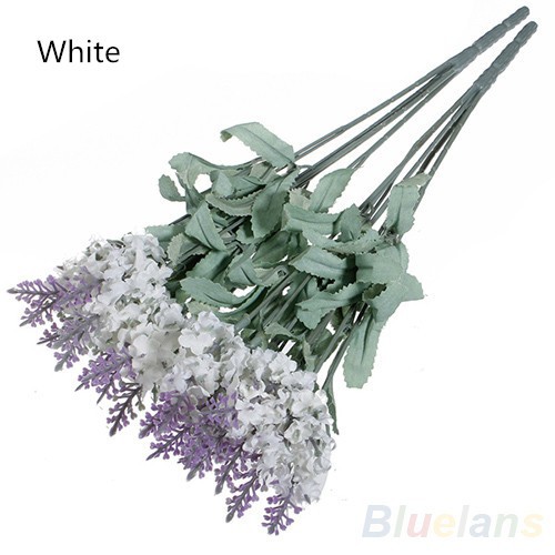 Bó hoa oải hương nhân tạo 10 bông trang trí tiệc cưới