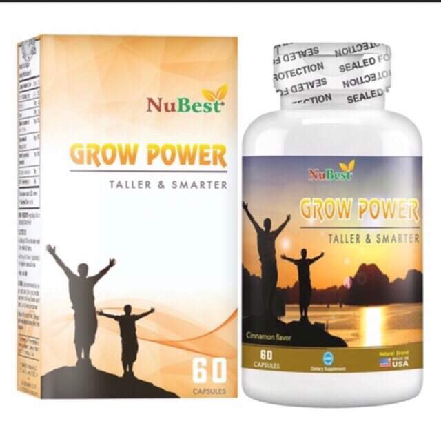 Grow Power Nubest (USA)(trẻ từ 10 tuổi trở lên bị còi xương, chậm lớn,gãy xương,hư hỏng răng,hỗ trợ chiều cao và trí não