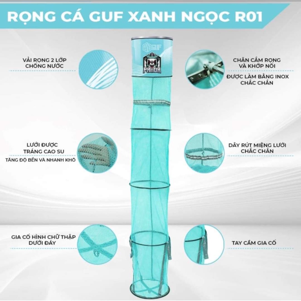 RỘNG GUF XANH NGỌC R01 - SIZE 40X2M5 VÀ 45X2M5