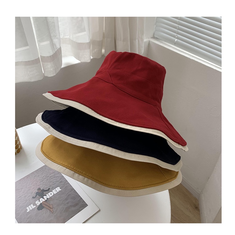 Nón Vành Rộng Chống Tia Uv Có Viền Trong Suốt Thời Trang
