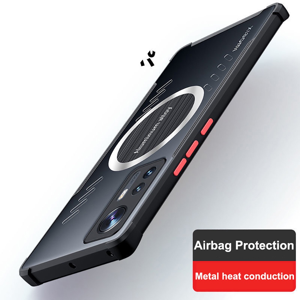 Ốp Điện Thoại Nam Châm Tản Nhiệt Trong Suốt 5G Cho Xiaomi Mi 12 Case 5G Graphene Xiaomi Mi 12X