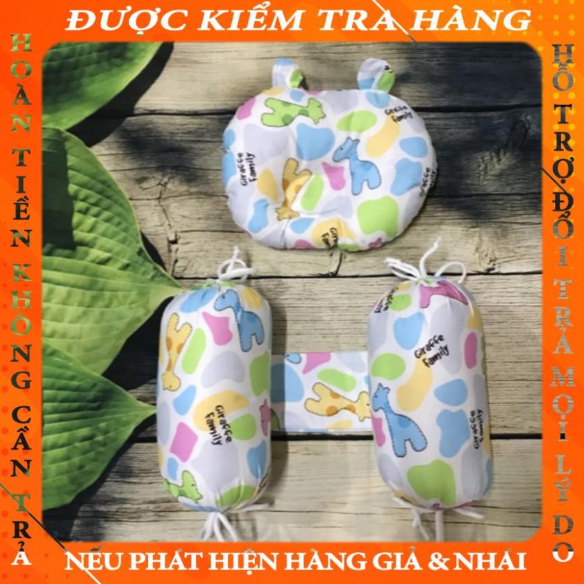 Gối chặn vị trí cho bé, bộ gối cố định vị trí bé sơ sinh. vokhai