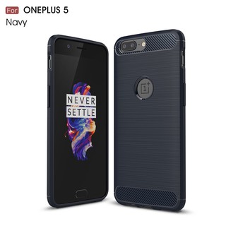 Ốp điện thoại cao su mềm mỏng đơn giản thời trang cho OnePlus 5