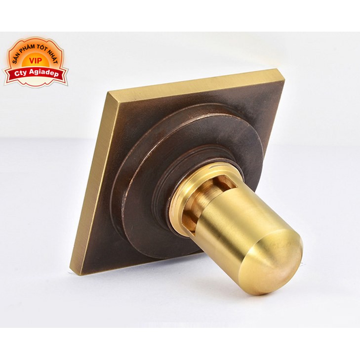 Phễu thoát sàn ngăn mùi Tân cổ điển - Hàng Siêu Cao cấp ITALIA 10x10cm Màu vàng
