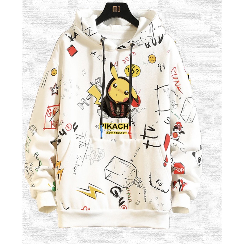 Áo Hoodie TIE DYE pikachu thời trang ulzzang - HD77