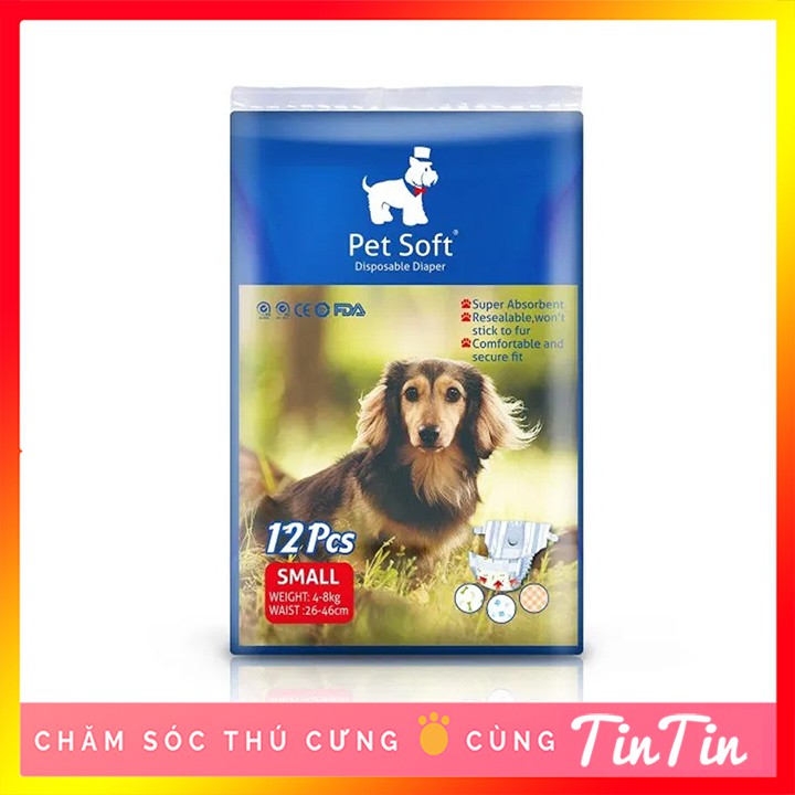 Bỉm Dành Cho Thú Cưng Pet Soft (Bịch 12 Chiếc) Giá Rẻ