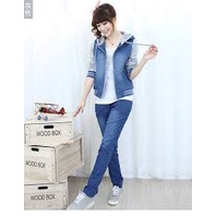 ÁO KHOÁC JEAN CÓ NÓN