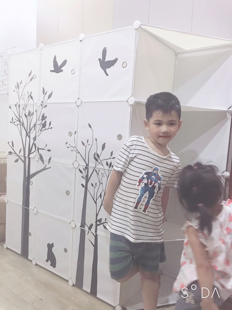 TỦ NHỰA GHÉP 12 Ô. Tặng kèm 2 treo đồ. Mẫu bán chạy nhất năm.