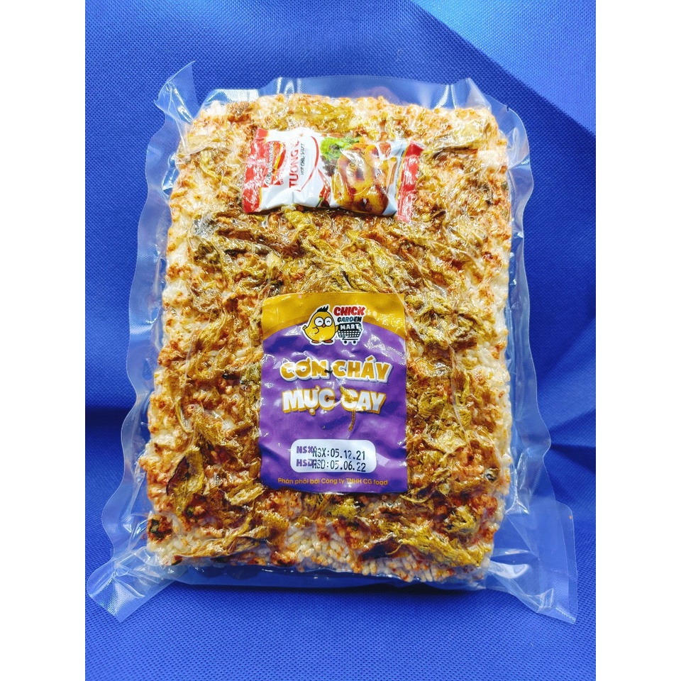 [Hàng Hot] Cơm Cháy Mực Cay, Cơm Cháy Chick Garden Gói 250Gram Siêu Ngon