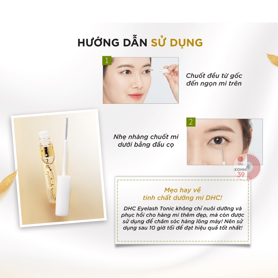 Tinh chất dưỡng mi DHC Eyelash tonic 3.5ml và 6.5ml - Konni39