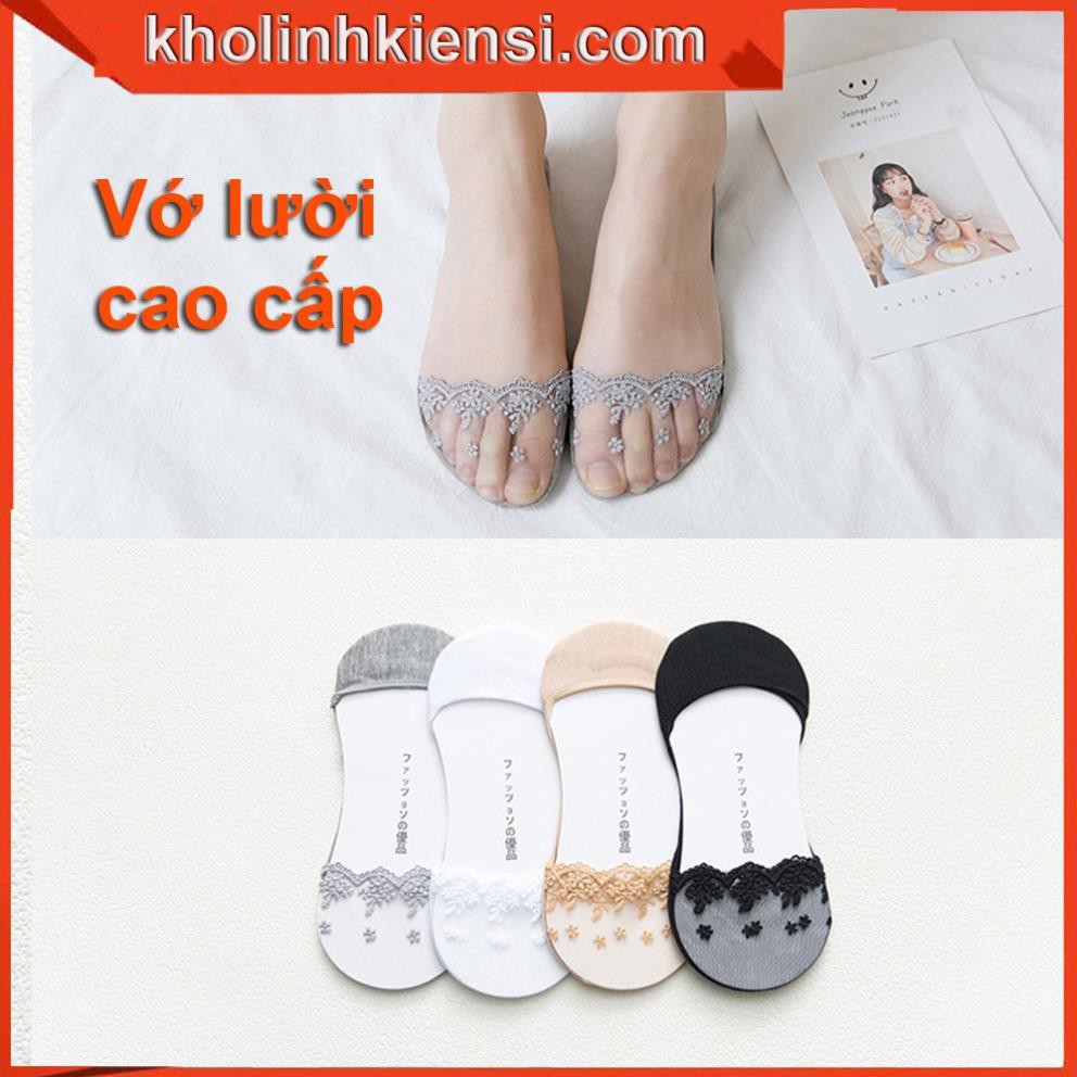 Vớ lười Nữ Cotton Trơn Cổ Ngắn Hàn Quốc - Tất Vớ Cổ Thấp Unisex Thấm Hút Mồ Hôi Cực Tốt